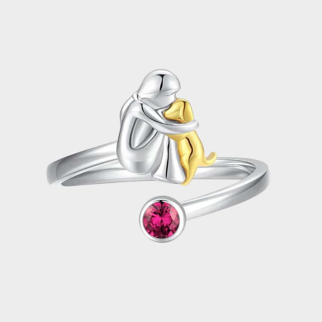 Пръстен с кучешка висулка