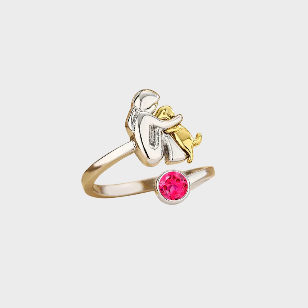 Пръстен с кучешка висулка