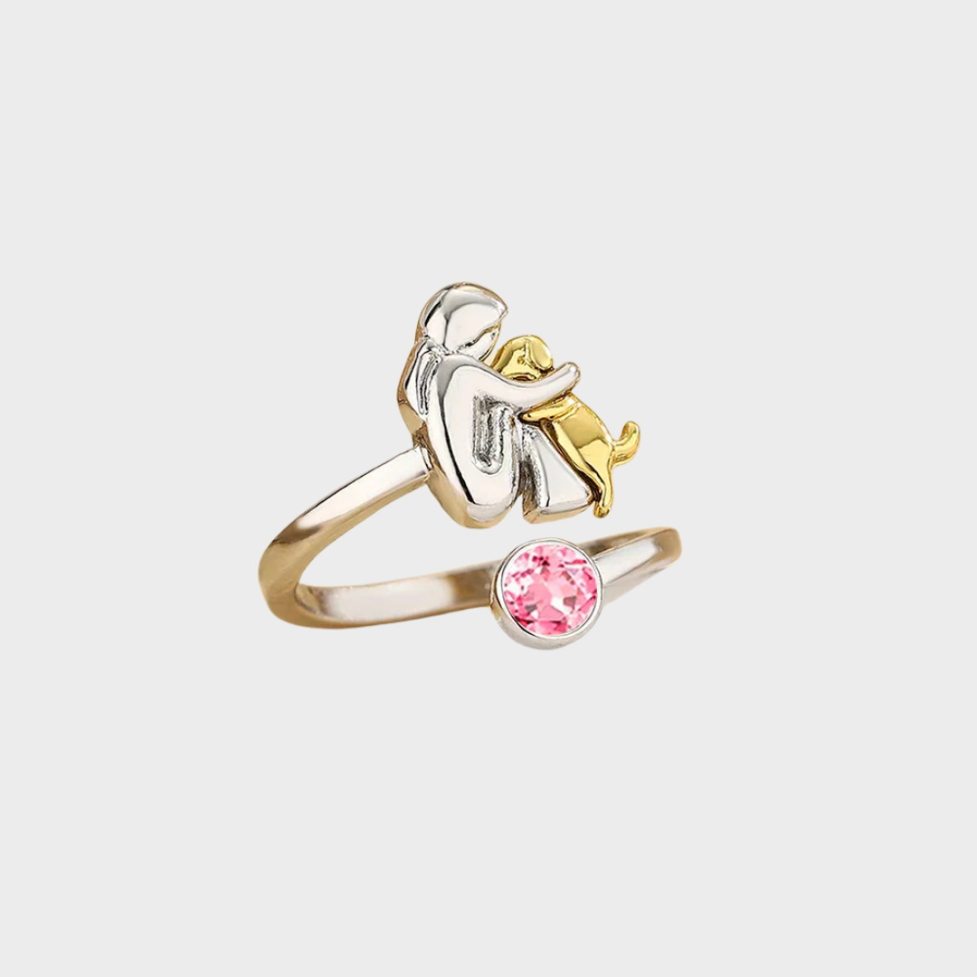 Пръстен с кучешка висулка