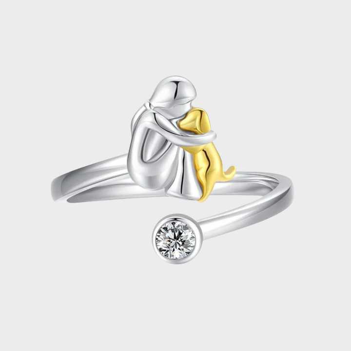 Пръстен с кучешка висулка