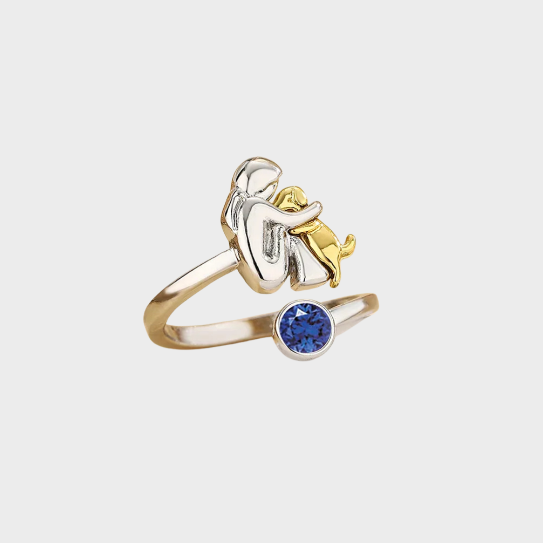 Пръстен с кучешка висулка