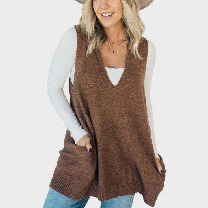 Филипа - Удобен плетен жилет