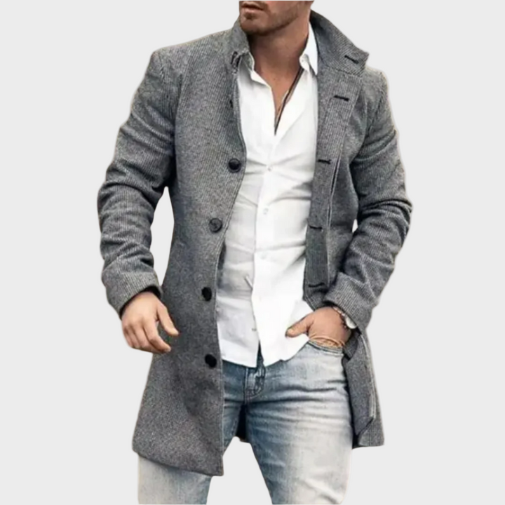 Мак - Стилен палто с рибена кост