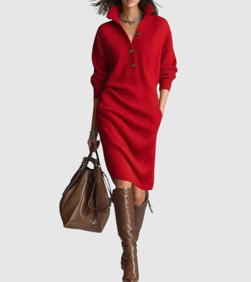 Весела – Елегантна плетена рокля