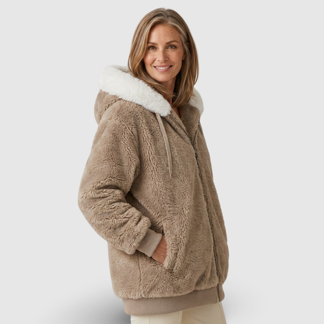 Яна – Премиум пухено яке с качулка