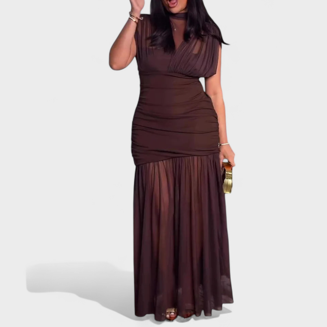 Мая - Рокля с класически чар