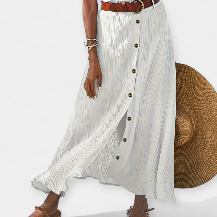 Полупрозрачна Миди Поличка с Разцепка