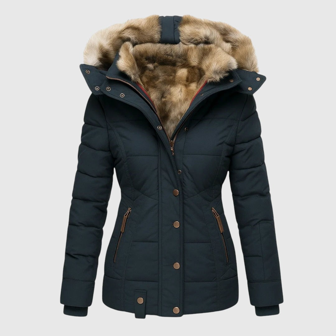 Мила – Пухено яке с изкуствен пух