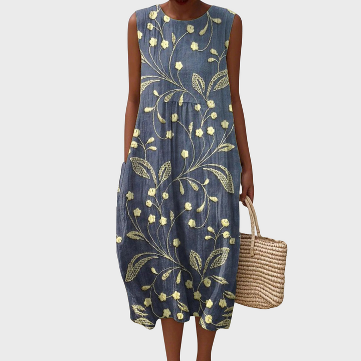 Лара - Релаксираща цветна рокля