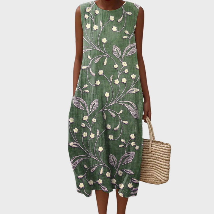 Лара - Релаксираща цветна рокля