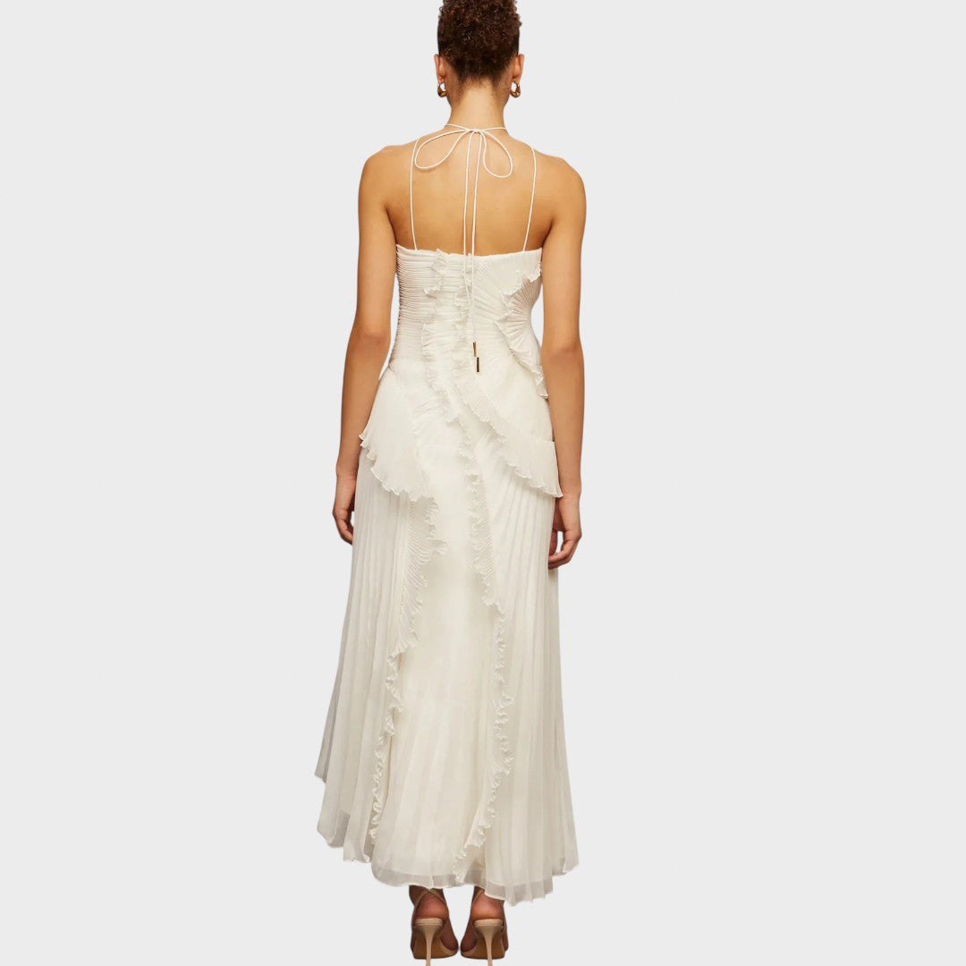 Ема - Дълга рокля с волани