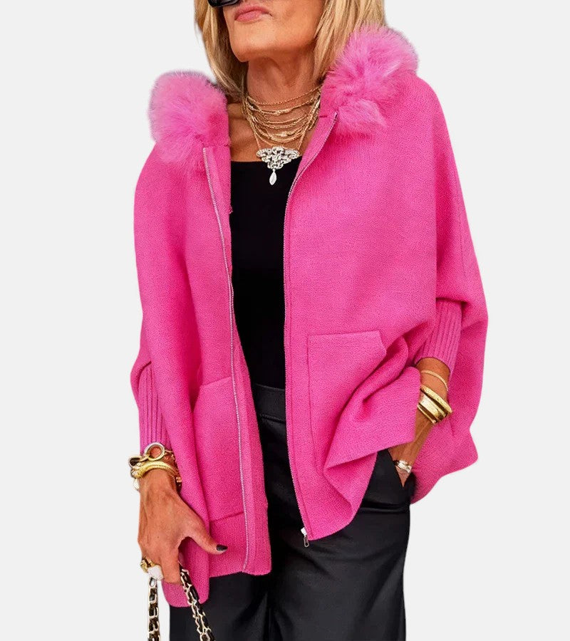 Калина – Вълнено Яке с Изкуствен Косъм