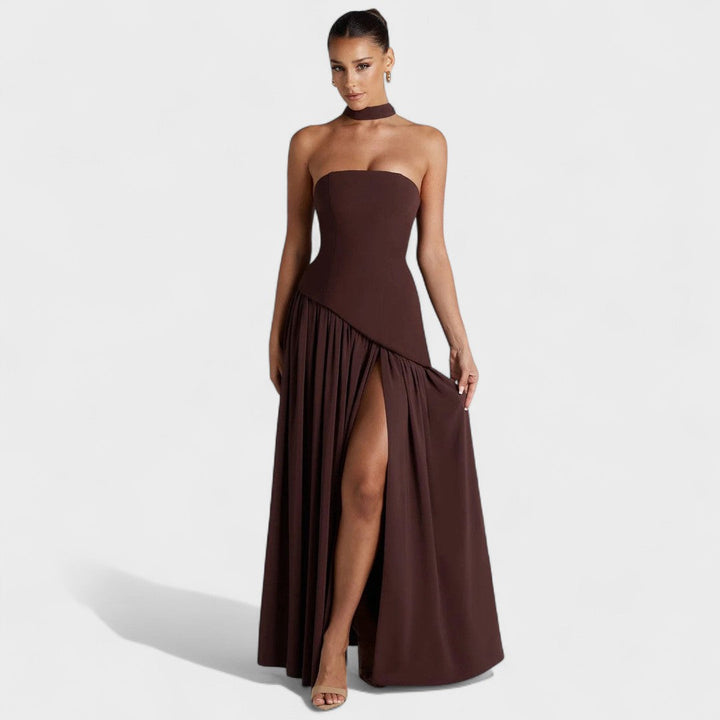 Хана - Дълга рокля с изискан дизайн