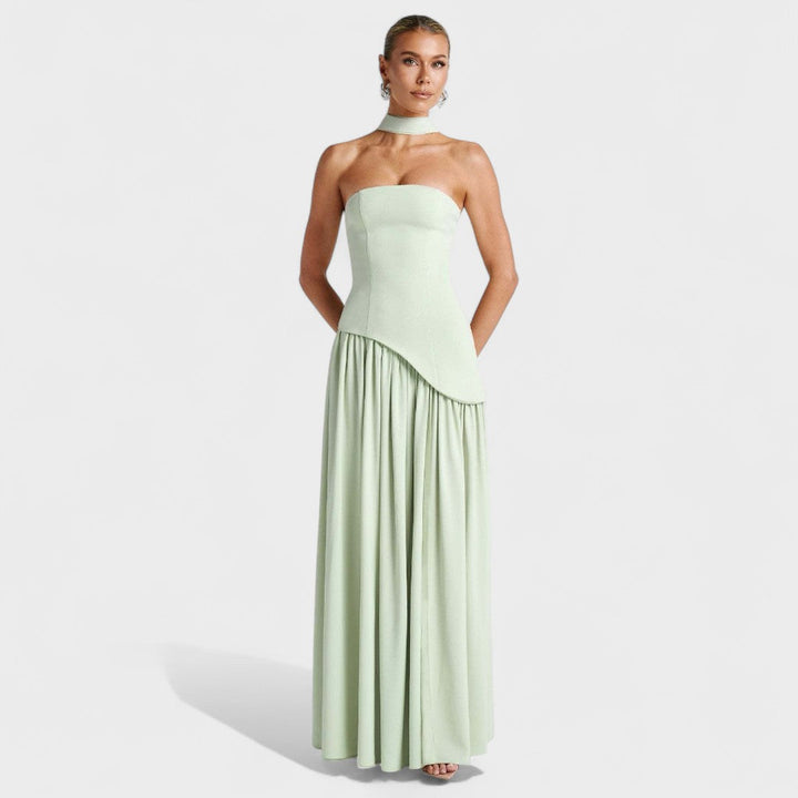 Хана - Дълга рокля с изискан дизайн