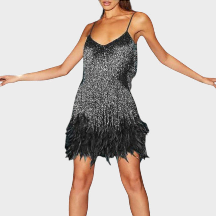 Дора - Елегантна коктейлна рокля