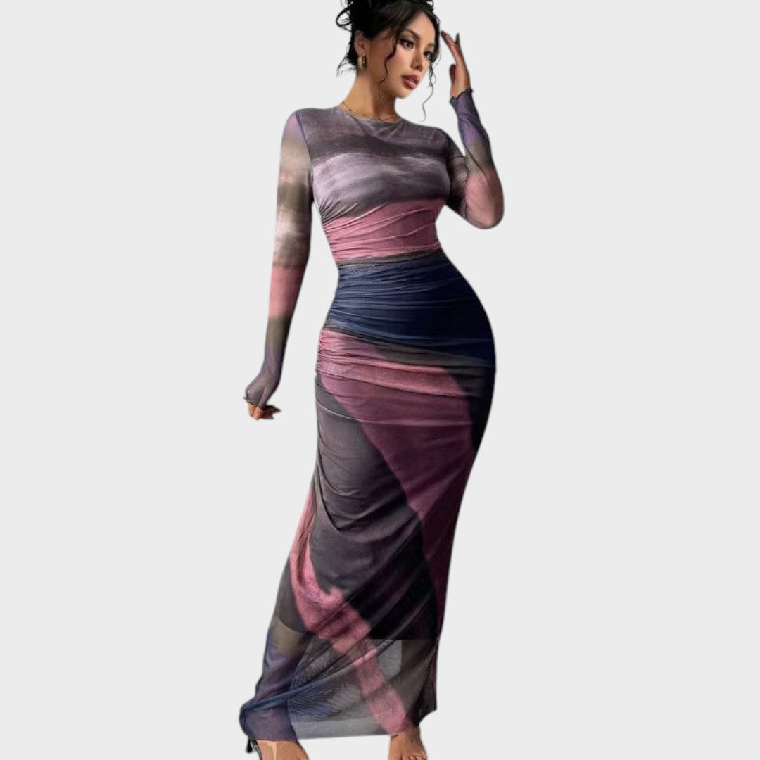 Антония - Дълга рокля с дълги ръкави