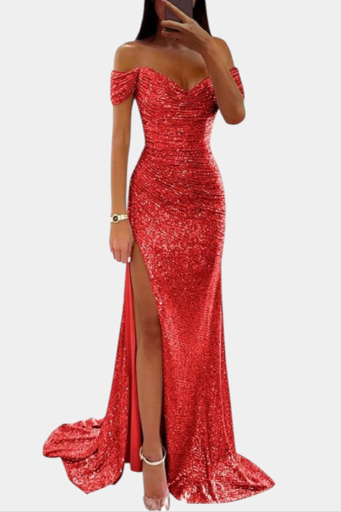 Рената Халджина Русалка без презрамки с пайети