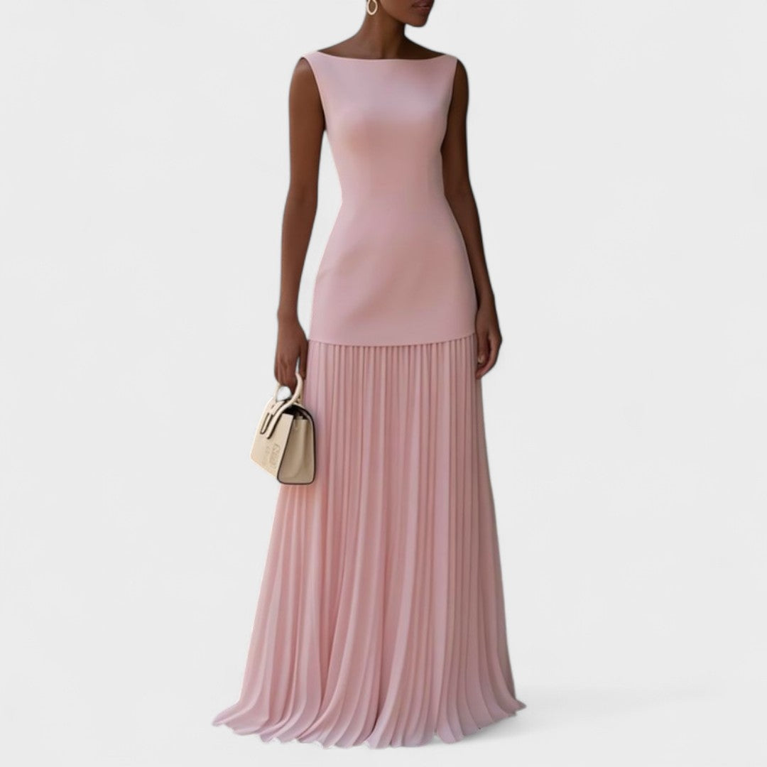 Елена - Луксозна дълга рокля без ръкави