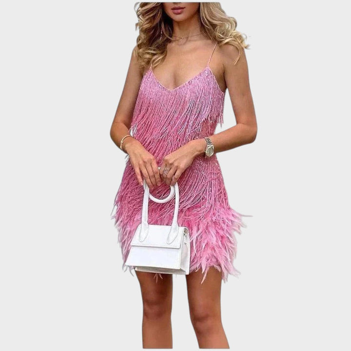 Дора - Елегантна коктейлна рокля