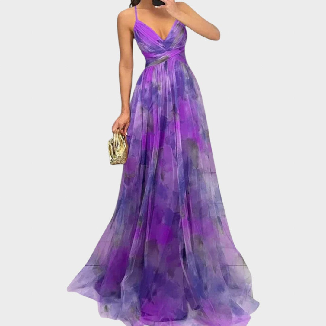 Миа - Цветна Макси Рокля за Безупречна Елегантност