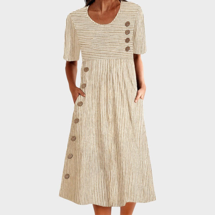 Даниела - Раирано лятно платье