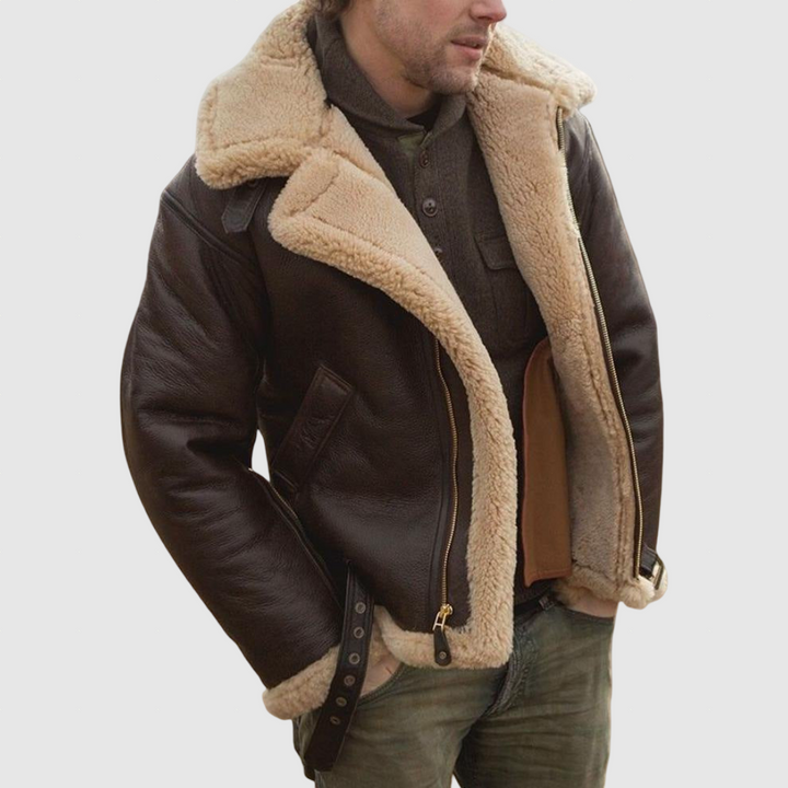 Флетчър - Премиум яке от агнешка кожа