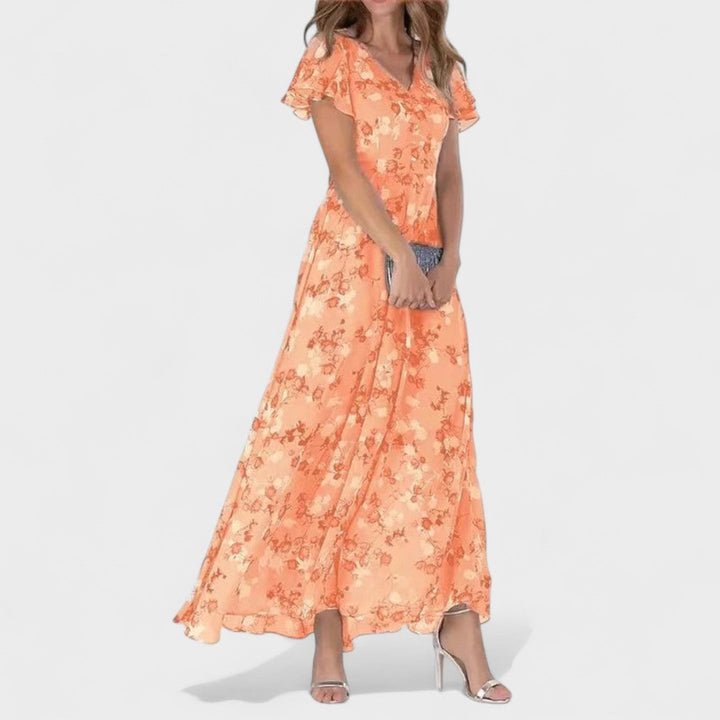 Мила - Луксозна дълга рокля с елегантен крой