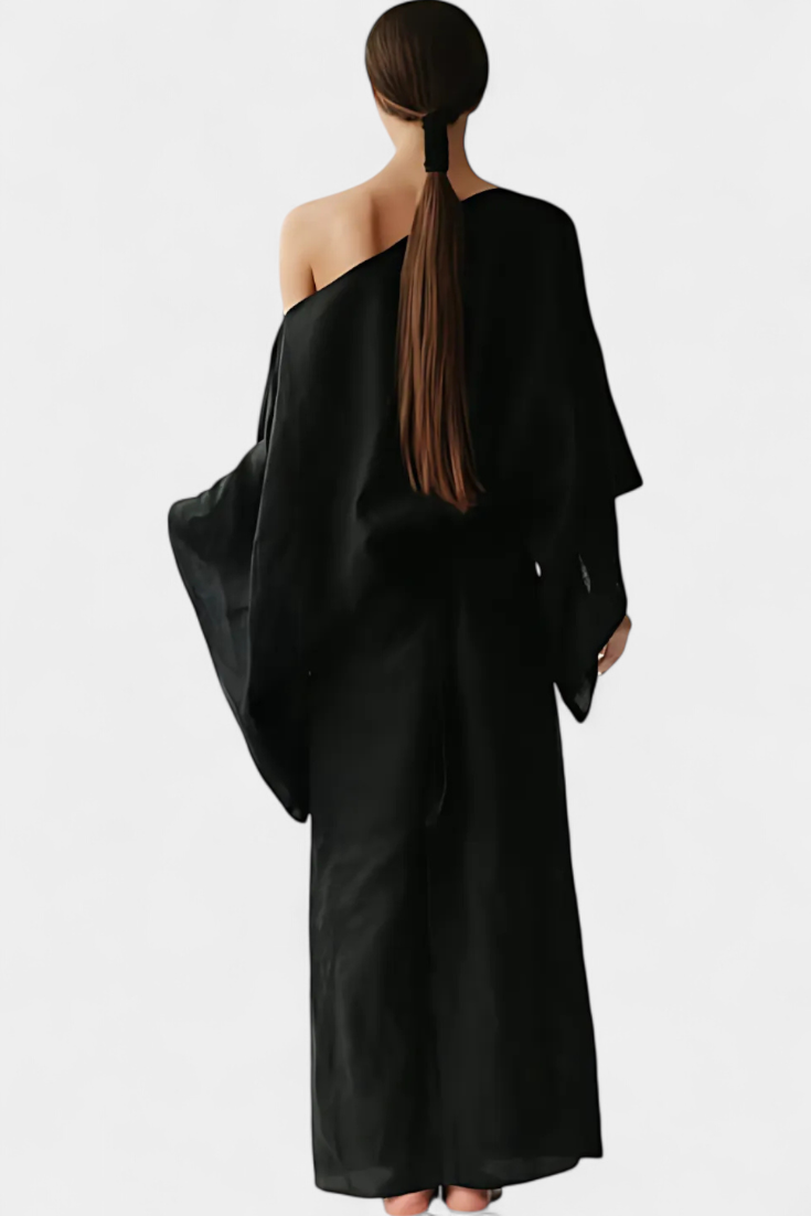 Филипа - Кимоно рокля от лен и с пояс