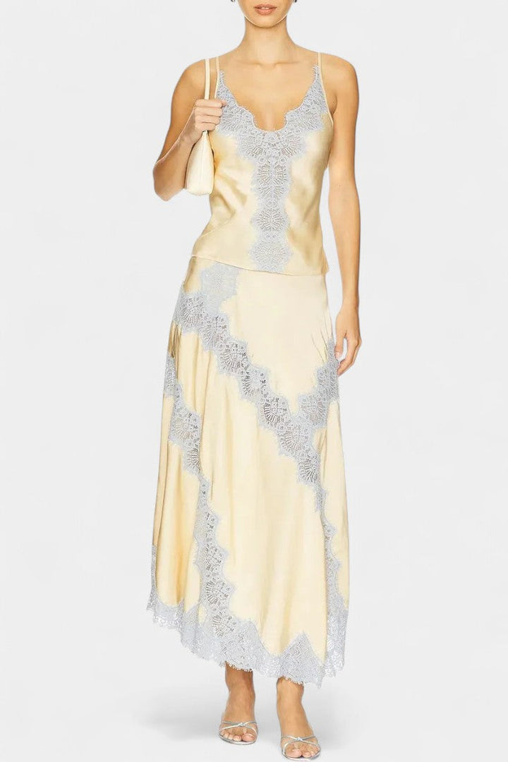 Данича Сет с Топ и Миди Поличка