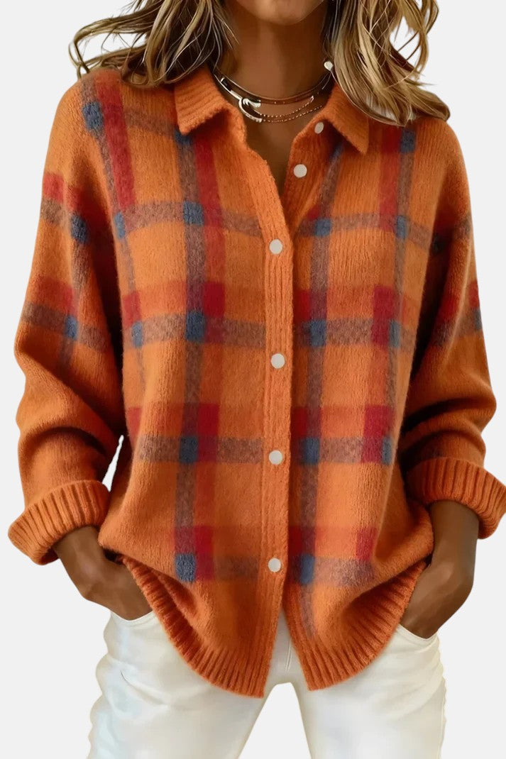 Елена – Премиум карамен плетена риза