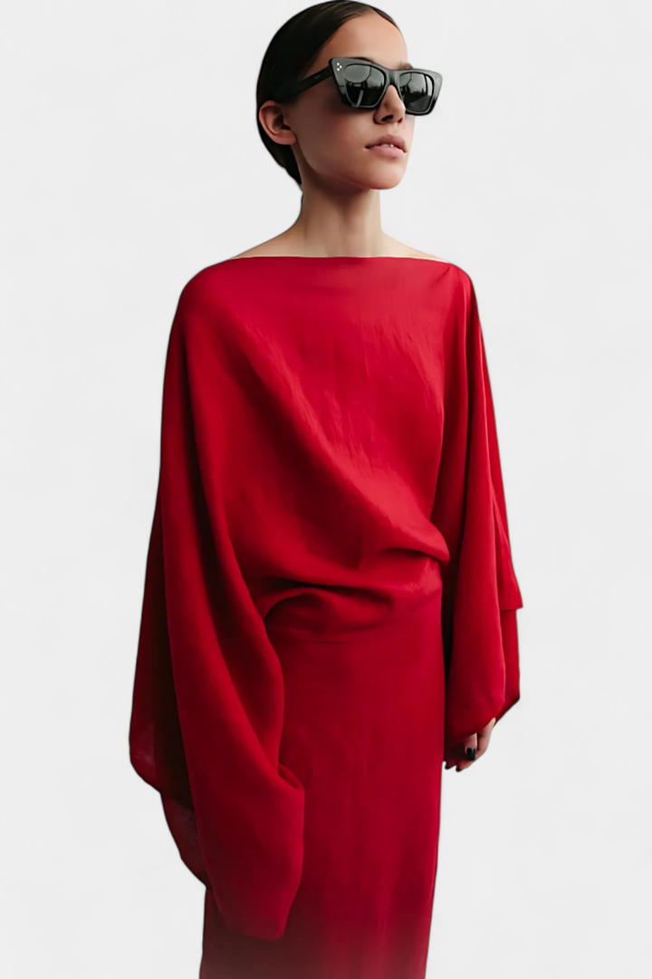 Филипа - Кимоно рокля от лен и с пояс