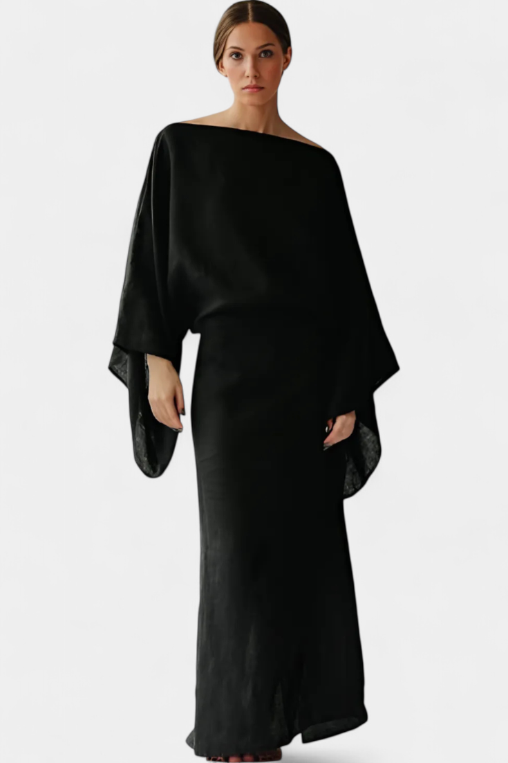 Филипа - Кимоно рокля от лен и с пояс