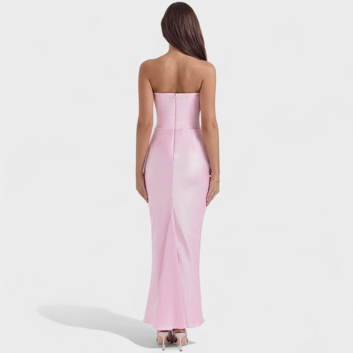 Клара – Сатенена Корсетна Рокля